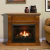 Duluth Forge Dual Fuel Ventless Gas Fireplace With Mantel - 26,000 Btu, T-Stat DFS-300T-4AS